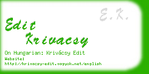 edit krivacsy business card
